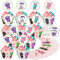 Cupcake Topper Geburtstag 48 Stück,Kuchen Dekoration,Tortendeko,Cupcake Wrappers,Cake Topper,Überraschung Kuchen Topper,Kuchen Dekoration Supplies,Geburtstagstorte Dekoration