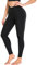 ACTINPUT Black Leggings for Women Soft Cross Waist Tummy Control Leggings Sports Workout Gym Running Yoga Pants(Black,XXL)