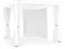 Decor Space Lot de 4 Toiles latérales avec moustiquaire pour pergola bioclimatique (3 x 3 m, Blanc)