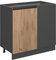 Vicco Armario de Esquina R-Line, Roble Dorado/Antracita, 86 cm En Forma de J, sin encimera