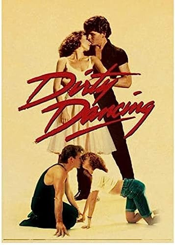 Poster Dirty Dancing Poster, Vintage-Filmposter, Wandkunst, Bilder, Poster Und Drucke, Leinwandgemälde, Heimdekoration 50X70Cm Kein Rahmen