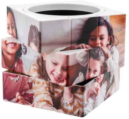 Maiukuoye Porte Stylo carré personnalisé avec Photo Porte Stylo de Bureau personnalisé Porte Pinceau de Maquillage