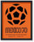 Poster Master Sports Poster - Retro Advertising Print - World Cup 1970, Mexico, Soccer Ball, Orange, Minimalist - 11x14 UNFRAMED Wall Art - Gift for Athlete, Friend - Wall Decor for Home, Office, Gym