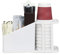mumisuto Organizzatore Porta Bicchieri, Porta Bustine Zucchero Verticale, Multiscomparto Organizzatore per Caffetteria, per Bicchieri Cannucce Tovaglioli Posate Zucchero, 25,5×9,5×14 cm