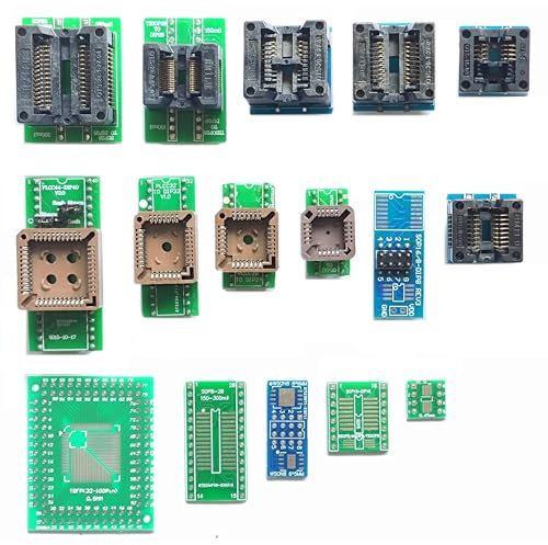Universal-Adapter für alle Programmierer Xgecu T48 T56 RT809H RT809F EZP MCU Testsockel Programmieradapter IC Chip AVR Programmierer 16 Stück