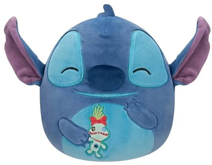Squishmallows Disney Stitch with Scrump, Taille M 20,3 cm