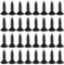 50 Stück 3mm Gitarren Bass Schlagbrett Schrauben Schlagbrett Schrauben Bass Schlagbrett Schraubensatz Für Fender Strat St Tele Tl Stratocaster Telecaster Gibson Les Paul Sg Gitarre, Schwarz
