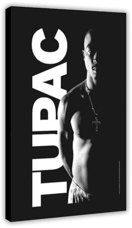 tcagd Tupac Leinwand-Poster, Wandkunst, Dekordruck, Bild Gemälde für Wohnzimmer, Schlafzimmer, Dekoration, 20 x 30 cm