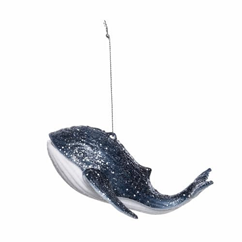 Gallerie II Shimmer Wal Ornament blau