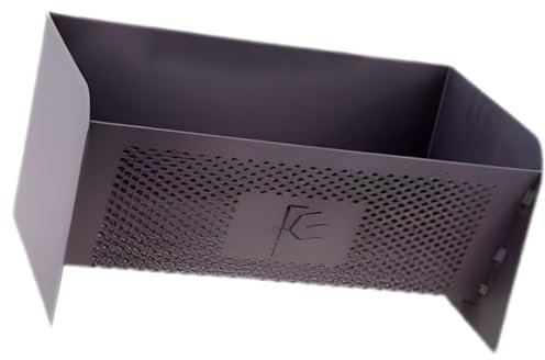 Panier à pellets, panier brûleur à granulés de bois, braséro intérieur et extérieur coloris Noir - Longueur 40 x Profondeur 23 x Hauteur 20 cm