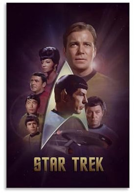 KUYADSHEC Sci-Fi-Film-Poster, Star Trek, Poster und Drucke, Leinwand, Wandkunst, Poster, 20 x 30 cm, ungerahmt
