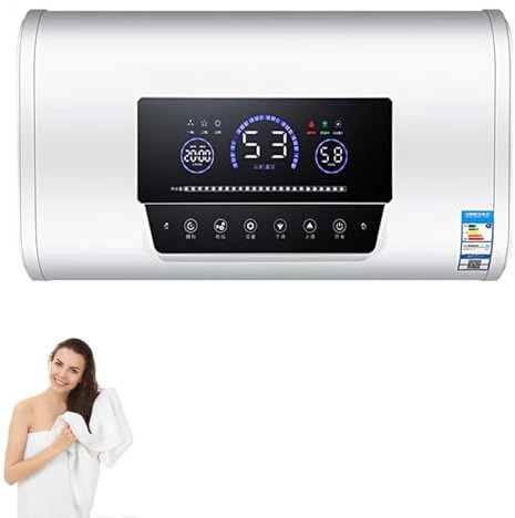 Ottieni comfort immediato con il nostro scaldabagno elettrico da 3 kW: telecomando e tecnologia touch screen! Goditi l'acqua calda in qualsiasi momento nel tuo bagno, hotel o spazio,60L
