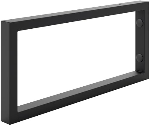 HOLZBRINK Soporte estantería pared 45x20 cm HLA-A (1 ud.) | Soporte metalico para encimera de lavabo baño, estanteria de cocina, de TV | Color: Negro