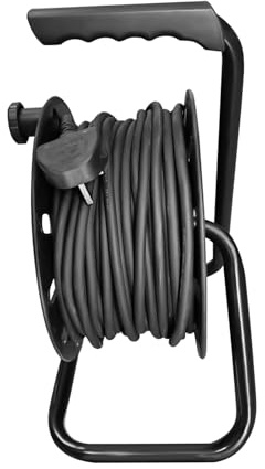 50m 4 Socket Extension Reel Heavy Duty Extension Cable Thermal Cut Out Extension Lead for Garden Lawn Mower Office