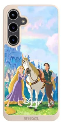 Handyhülle kompatibel mit Samsung Galaxy S24 + Hülle Silikon Case Sand Rapunzel Disney Offizielles Lizenzprodukt