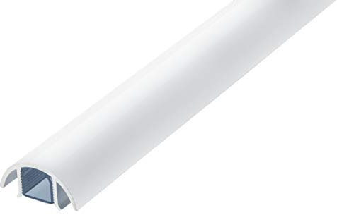 Mini Design Aluminium Kabelkanal für z.B. Lautsprecher - 30mm breit von ALUNOV (Länge: 100cm, Weiss Matt)