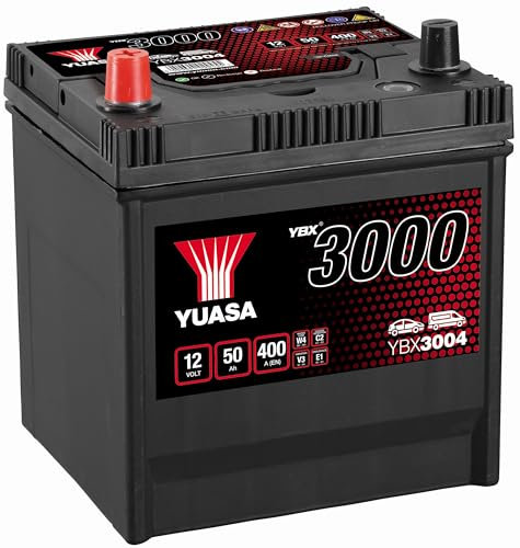 Yuasa YBX3004 12V 50Ah 400CCA Sealed Maintenance Free High Performance Car Battery