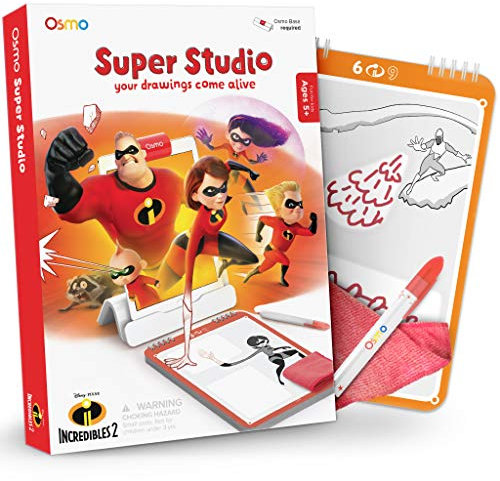 Osmo - Super Studio Incredibles 2 - Ages 5-11 - Learn to Draw - For iPad or Fire Tablet (Osmo Base Required)