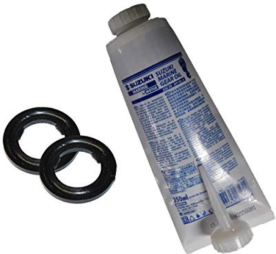 Saarwebstore Suzuki Marine Getriebeöl 350ml inklusive 2X Dichtringe für alle Bootsmotoren-Getriebe Aussenbordmotoren