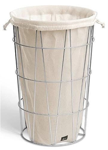 ZACK Wäschekorb SATONE 40440, Tragbar, grau, Durchmesser: 35,6 cm