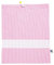 Filet - Bolso de guardería en algodón con estampado de cuadros Vichy Rosa | Banda de tela Aida personalizable | Medidas 42 x 34 cm | Fabricado en Italia, Rosa