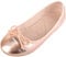 ABSOLUTE FOOTWEAR Kinder Mädchen Slipper Glitzer Glitzer Glitzer Glitzer Ballett-Stil Pumps Schuhe mit Schleife Design, Rose Gold, 31 EU