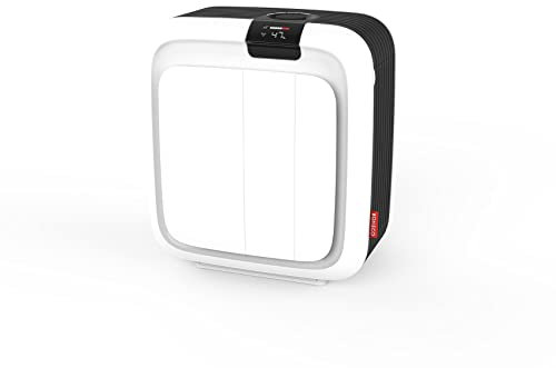 BONECO Hybrid Luftbefeuchter & Luftreiniger H700 – 10L – 150 m² / 375 m³ – HEPA Filter – stromsparend – leise – App Steuerung/Messung/Timer – AUTO Modi – Aroma – spülmaschinenfeste Komponenten, weiß