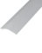 eXtreme Self Adhesive Angle Edge Flooring Strip | 3ft Stick-Down Door Strip for Laminate, Tile, Wood, & Lino Flooring | Sturdy, Waterproof, and Dirt-Resistant Ramp Threshold Bar - Brushed Aluminium