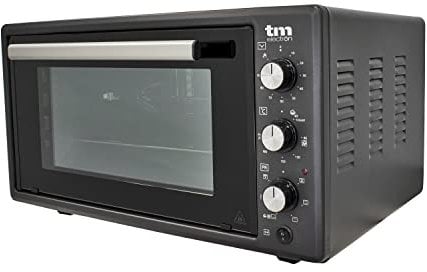 TM Electron TMPHO045 Four à convection de table, 6 fonctions, capacité de 45 litres, minuterie 90 minutes, température réglable de 80° à 250°, 1400 W