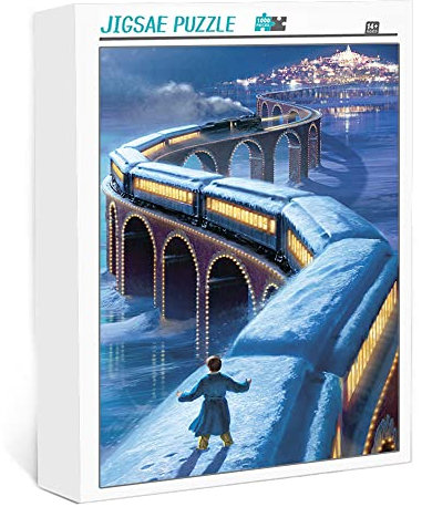 1000 Teile Puzzle für Erwachsene PolarExpress Klassisches Puzzle Herausforderndes Spiel DIY Geschenk Puzzle für Kinder und Erwachsene (75x50cm)
