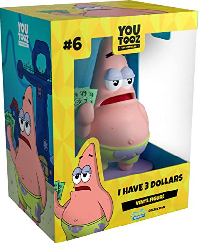 Youtooz I Have 3 Dollars, 4 Patrick Collectible Figure, Based on Funny Internet Meme, High Detailed Collectible Figure - Spongebob Squarepants Collection Based on Cartoon TV Series, Green
