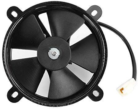 Ventola del Radiatore Elettrica Nera da 6 Pollici, Ventola di Raffreddamento del Radiatore del Motore Durevole in Ferro da 12 V, Resistente agli Urti, Prestazioni Stabili per Dirt Bike
