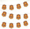 AK Giftshop Lion Bunting Party Decorations - 12pcs / 2.5m Ribbon