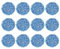 sourcing map 12 Stück Rattan Deko Dekokugel Rattankugeln, 7 mm Korbweide Rattan Kugeln Wicker Ball Wellensittich Spielzeug Vogelspielzeug für Vasenfüller Hochzeit, Hellblau