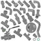 Pressfitting Edelstahl V4A | alle Sorten 15 bis 28mm | M-Kontur Profil passt zu Geberit Mapress Fittinge > Winkel 90° i-i | Für Rohr-Außendurchmesser 15mm