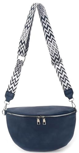 ayados Damen Crossbody Bag Bauchtasche Handtasche Schultergurt Cross body bag Tasche Schultertasche Umhängetasche 2376232 (D.Blau)