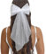 Ginger Ray Bride to Be White Tulle Bow with Faux Pearl Embellishments and Hair Clip to Attach Hen Party Wearable 46cm