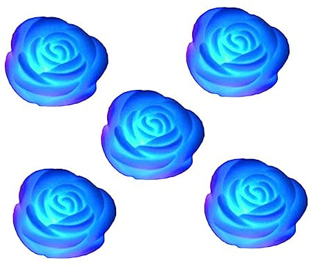 PRETYZOOM 5 Stk Rosenkerzenlicht schwimmende Blumenkerzen Ornament das Geschenk Kerzenlichter zur Beleuchtung 7 Farben wechselndes LED-Licht Esstisch Batterie Die Glühbirne