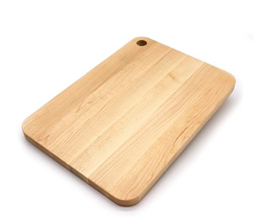 JK Adams Williston Medium Prep Cutting Board, Thick Maple Wood Cutting Boards for Kitchen - 14 x 10 x .75