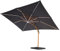 Avril Paris Parasol Déporté LED 3x4m Rectangle en Aluminium Housse de Protection Incluse- Rotatif 360° - Couleur Bois Clair et Anthracite - OPERA
