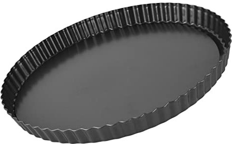 Yechiry Teglia per Quiche con Crostata, Tortiera Fondo Removibile, Teglia Antiaderente Addensante Prodotti da Forno per Torte con Materiale in Acciaio Al Carbonio per Torte Torte Quiche