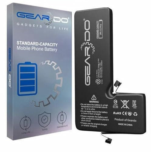 GEARDO Replacement Battery Compatible With iPhone 11 Pro Max 3969mAh + Free Tools CE ROHS