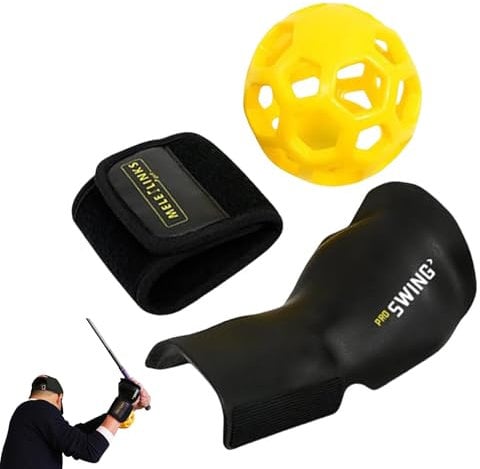 CocCCoon Golf Swing Trainer Ball Golf Training Aids,Wrist Trainer For Golfer Beginner Golf Smart Ball Golf Swing Training Aid With Corrective Wristband And Golf Training Ball Golf Wrist Training Aid