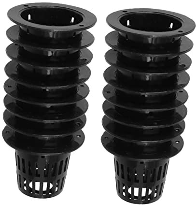 MERRYHAPY 50pièces Pots de Culture Sol Maille pour Légumes Hydroponie et Orchidées avec Fond Perforé et Rebord Large pour Drainage Prise Main Facile