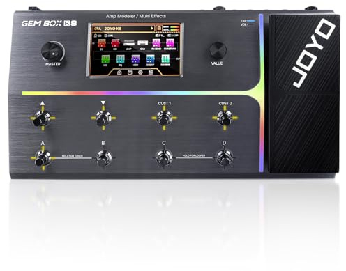 JOYO Pedal de procesador multiefectos de guitarra con pantalla táctil de 5 pulgadas, más de 160 efectos, 400 preajustes, modelado de amplificador, cargador IR, máquina de tambor e interfaz de audio