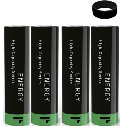 21700 Battery 4000mAh - Green Compatible With Fogstar Energy Works With Sub Ohm Kit No Nicotine (4 Pack)
