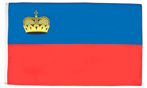 AZ FLAG 10er-Set Flaggen Liechtenstein 150x90 cm Polyester 100D 2 Ösen