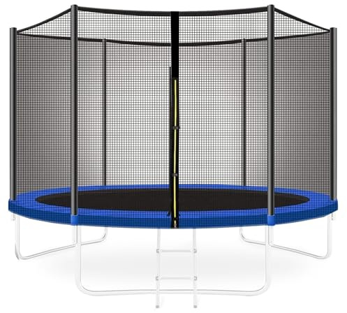 BLGVGKLPNT Trampolin Ersatznetz Sicherheitsnetz Trampolinersatznetz Ø 305 366 427 cm, Innenliegend Netz Mit Reißverschluss Und Schnallen, Geeignet Für 6 Oder 8 Stangen Trampolin Zubehör (5ft/⌀1.5M)