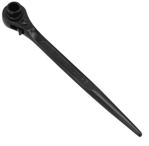 Gdfnmogo T-Bar Ratchet Wrench 10-12mm High Carbon Steel for Chainsaw Maintenance with Flathead Screwdriver Tip and Sharp-Tailed Design for Tightening or Loosening