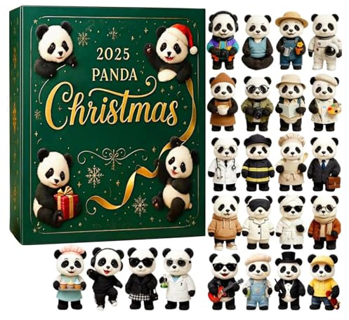 Rückwärtskonto, Panda, 2D-Acryl-Spielzeug, Panda-Kalender, für Zuhause, Büro, Schule, Kinder, Erwachsene, Familie